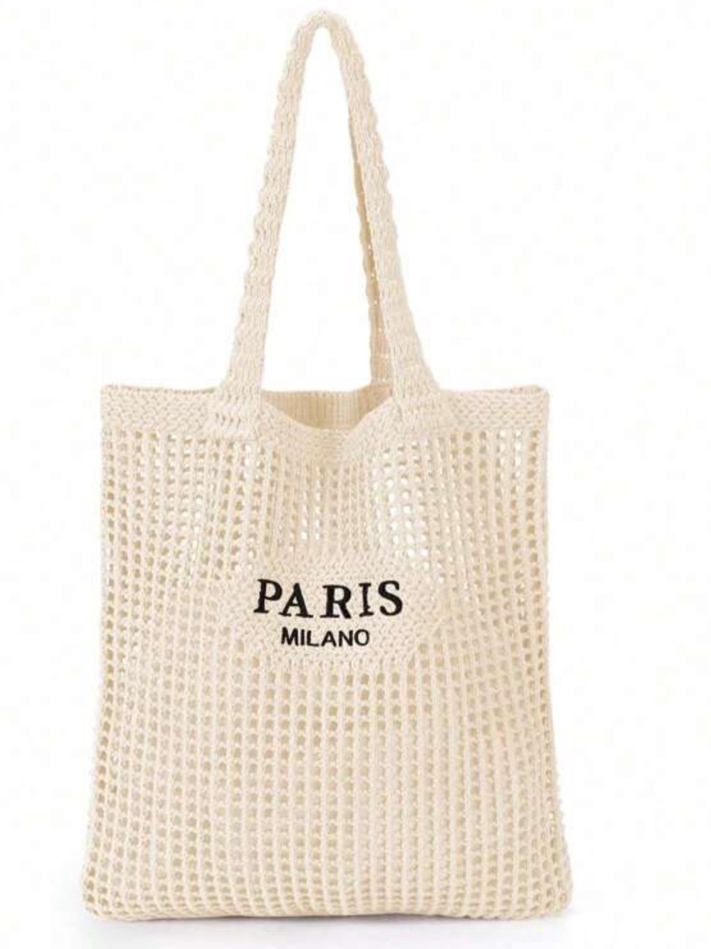 Designer inspired Cream Crochet Market Tote